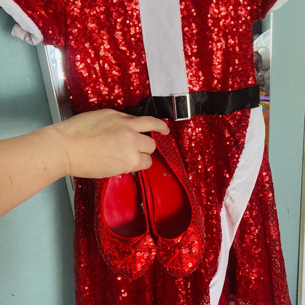Sparkling Red Santa Costume for Kids
